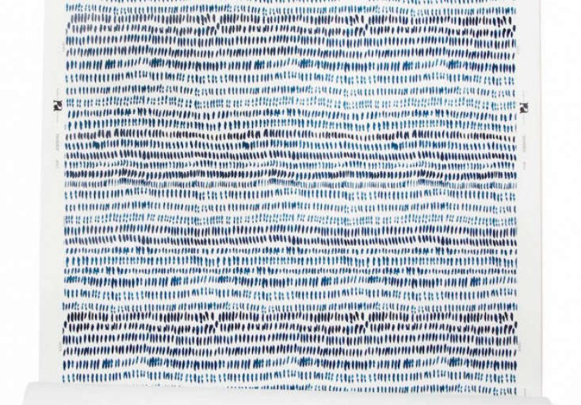 Dashes Navy Wallpaper