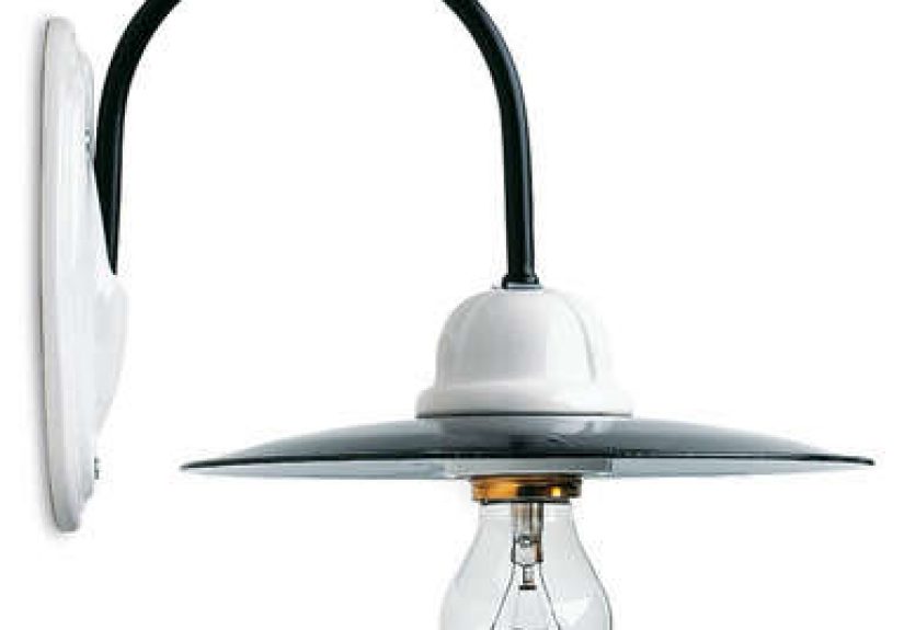 Wall Lamp, Enamel/Ceramic
