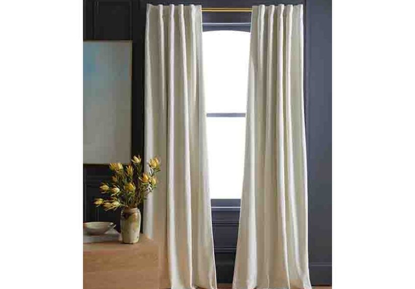 Cotton Velvet Room Darkening Curtain