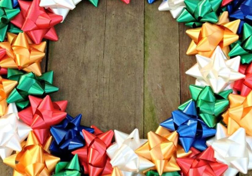 DIY Christmas Bow Wreath
