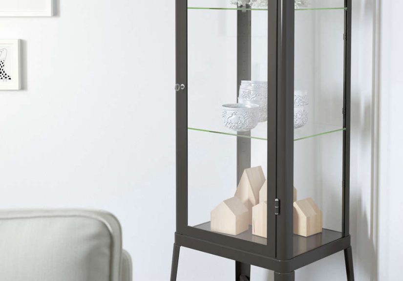 Fabrikör Glass-Door Cabinet - Dark Grey
