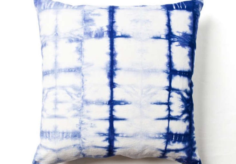 Grid Shibori Pillows