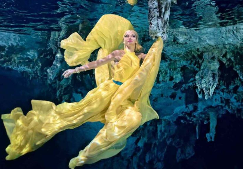 I Realized An Underwater Fashion Photoshoot In A Mexican Cenote