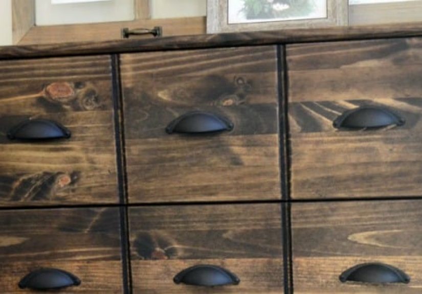 Ikea Tarva Dresser to Pottery Barn Apothecary Cabinet