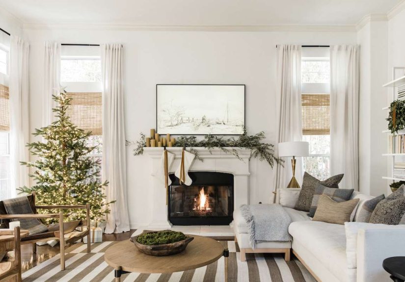 16 Festive Fireplace Mantel Ideas for the Holidays