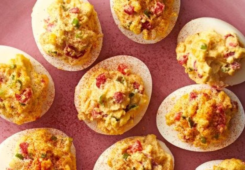 Best Pimiento-Cheese Deviled Eggs Recipe - How to Make Pimiento-Cheese Deviled Eggs