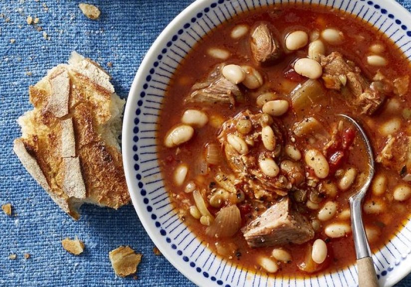 Best White Bean Cassoulet with Pork and Lentils Recipe - How to Make White Bean Cassoulet with Pork and Lentils