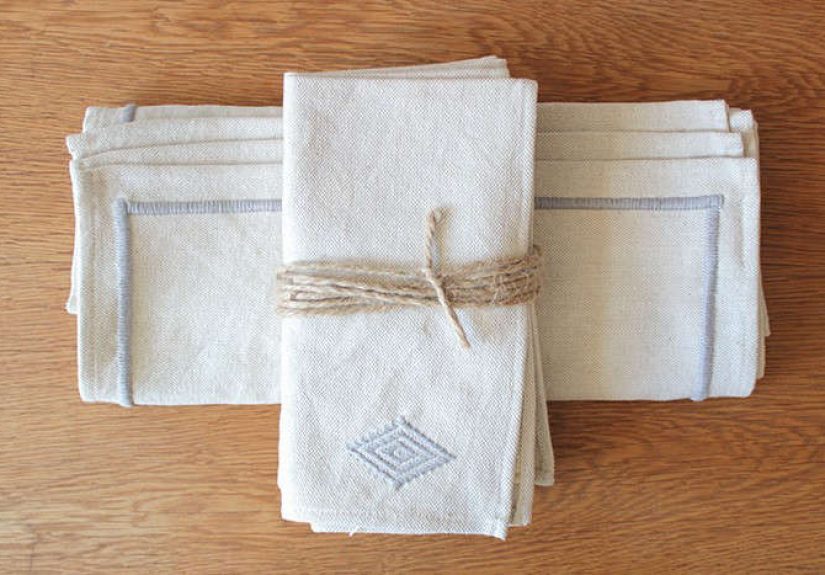 Heather Taylor Home Cotton Dinner Napkins and Placemats