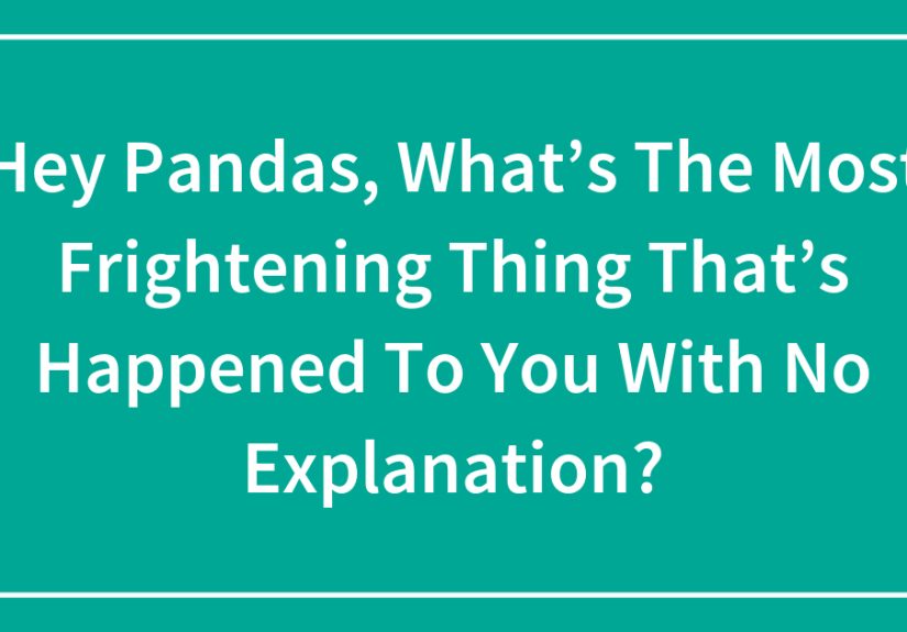 Hey Pandas, What’s The Most Frightening Thing That’s Happened To You With No Explanation? (Closed)