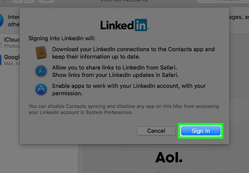 How to Add a LinkedIn Account to a Mac: 7 Steps