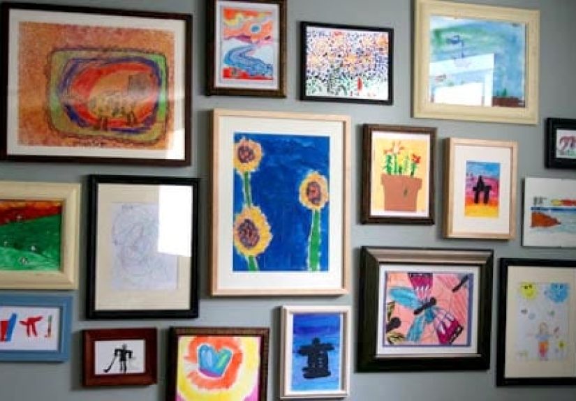 Kids Art Gallery Wall