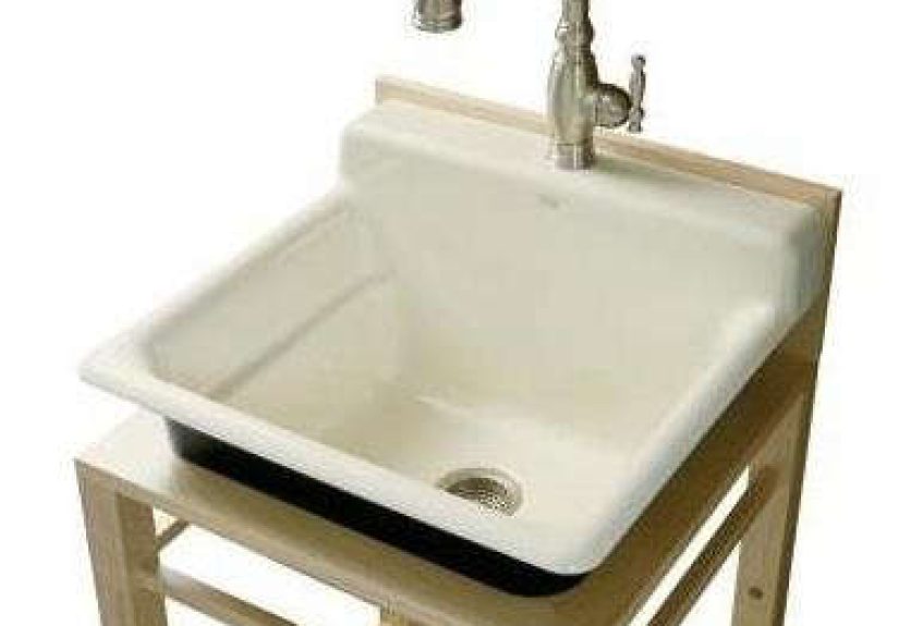 KOHLER Bayview Wood Stand Utility Sink