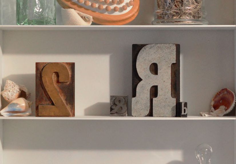 Medicine Cabinet Makeover Using Vintage Yard Sticks