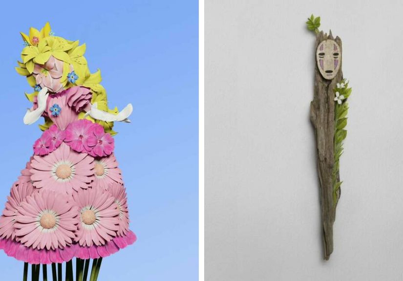 Raku Inoue Brings Animals To Life With Flower Arrangements (57 New Pics)