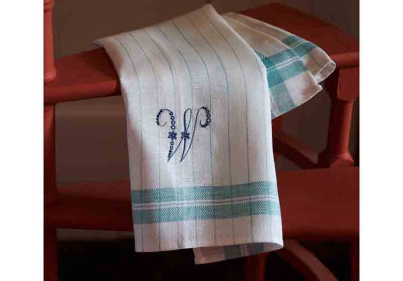 Stripe Kitchen Towel Turquoise