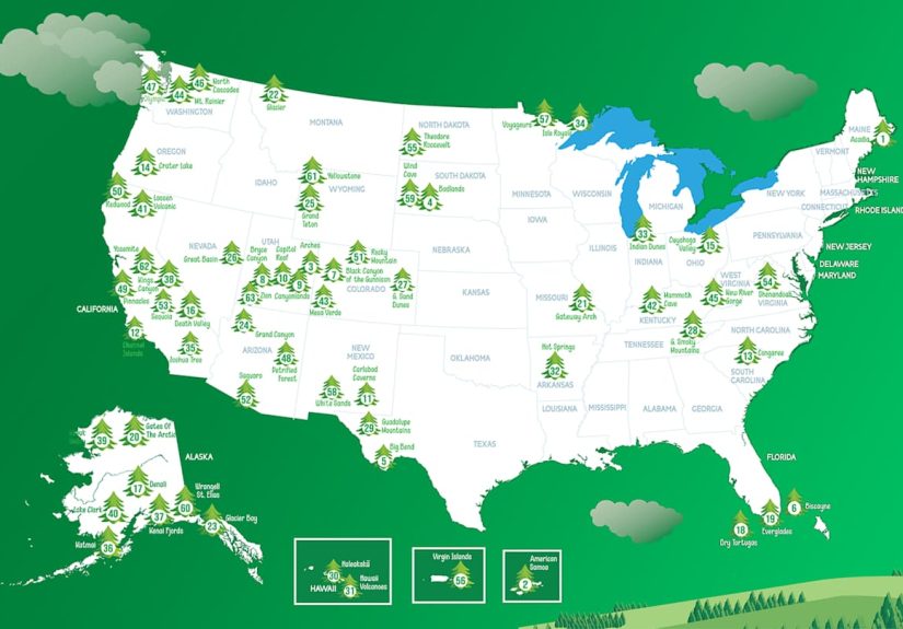 1 Fact About All 63 U.S. National Parks