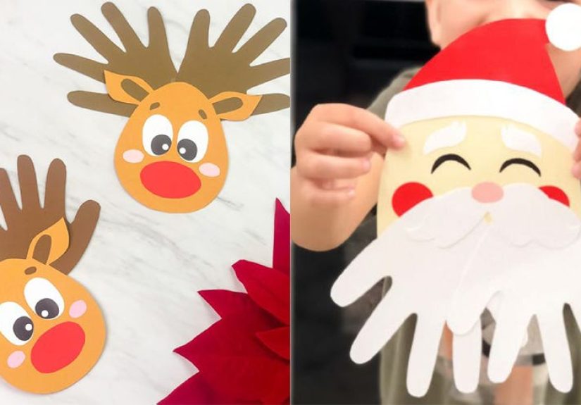 15 Cute Christmas Handprint Crafts - Hand and Footprint Art for Christmas