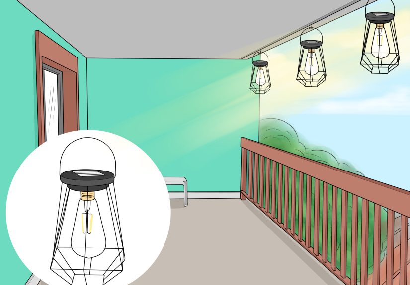 3 Easy Ways to Decorate and Brighten a Balcony with Lights