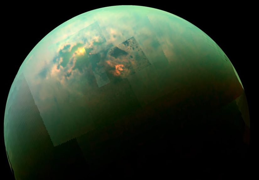 Cassini Found That Titan Has Lakes of Methane Resting on Giant Mesas