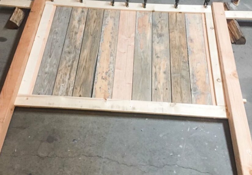 How to Build a Farmhouse Queen Bed Frame DIY