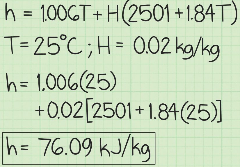 How to Calculate the Enthalpy of Moist Air