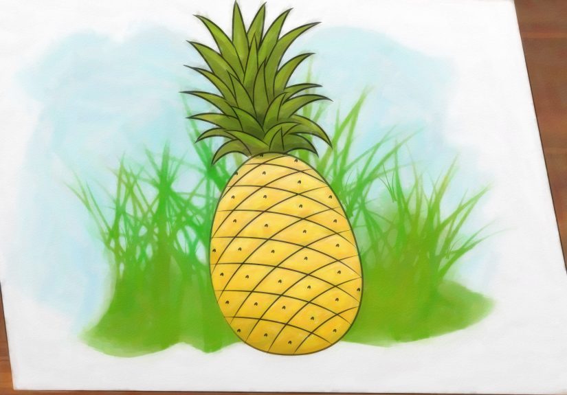 How to Draw a Pineapple: 9 Steps