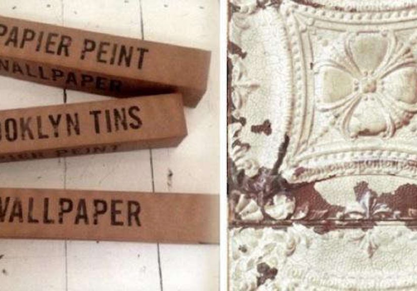 Instant Patina: Brooklyn Tins Wallpaper from NLXL