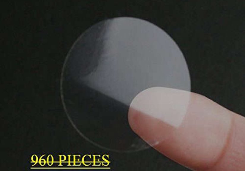 Plastic Sealing Sticker Round Transparent Packing Labels