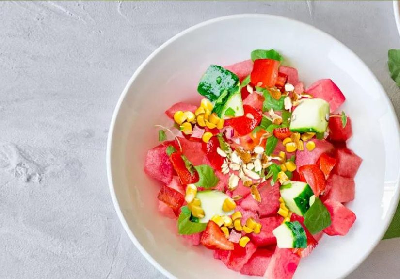 Recipe: Watermelon Salad With Cucumber