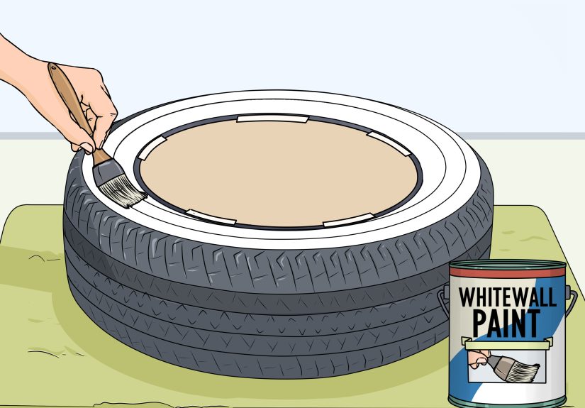 Simple Ways to Paint Whitewall Tires