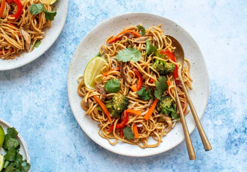 Thai Stir-Fried Noodles Recipe With Vegetables
