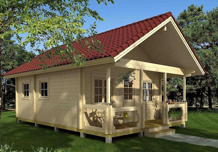 This Rustic Amazon Tiny House Comes with a Covered Porch