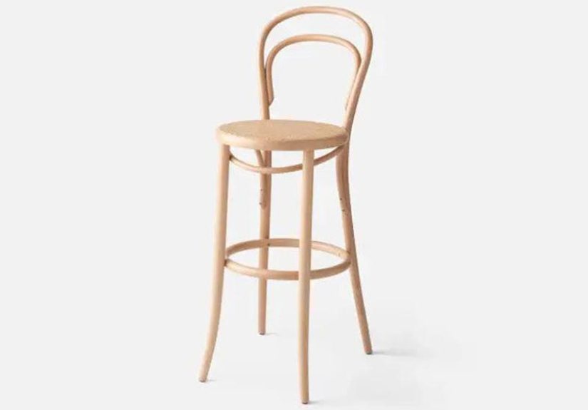Ton 14 Bentwood Caned Stool