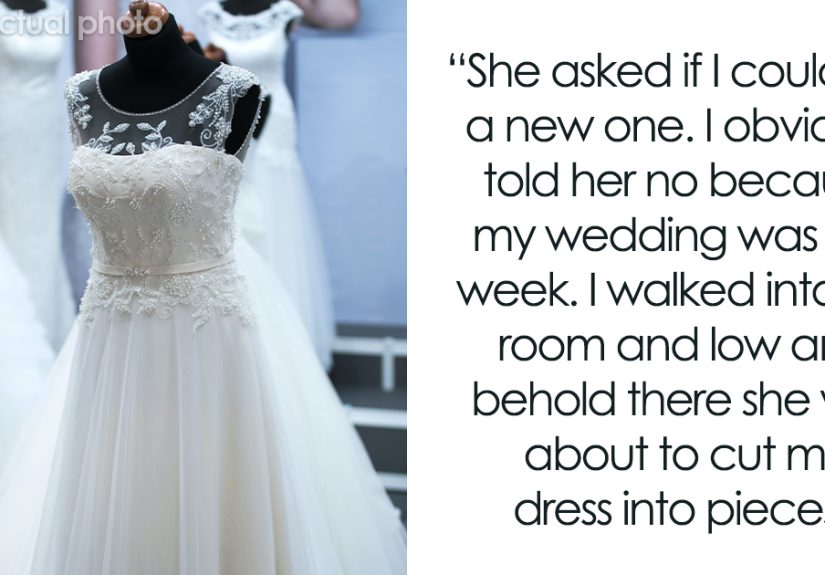 Crazy Sister Gets Banned From Wedding Because She Was So Jealous Of The Bride’s Dress