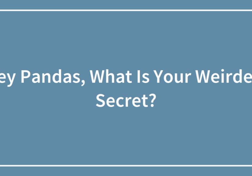 Hey Pandas, What Is Your Weirdest Secret?
