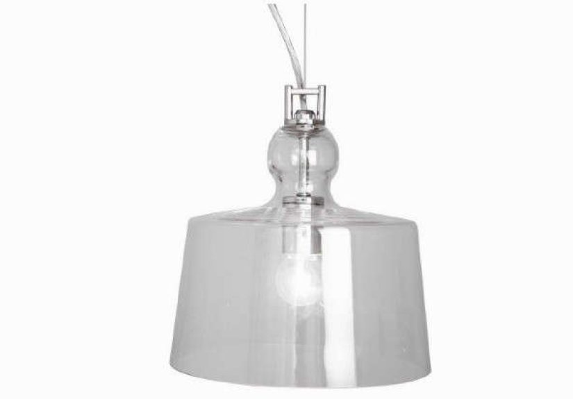 Home Decorators Collection 1-Light Ceiling Clear Glass Bowl Pendant