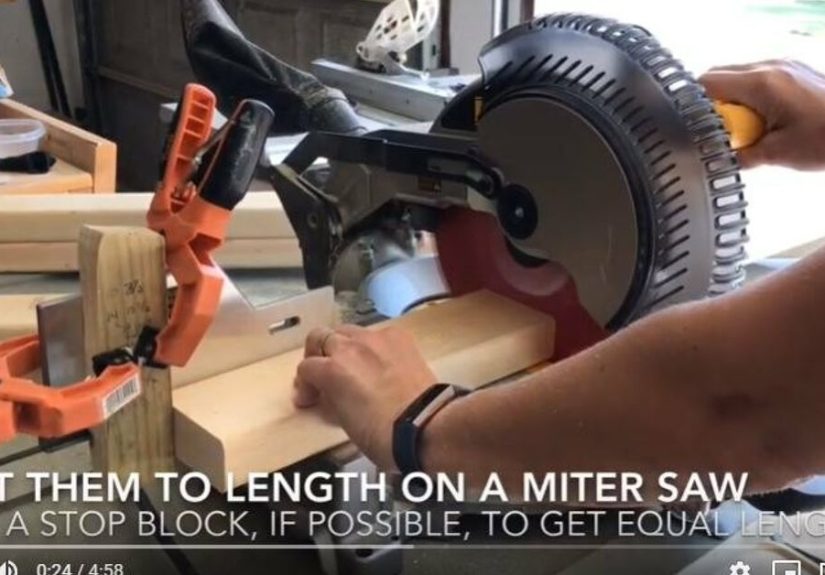 How to Build a Painted Block Table Top, From Cheap 2x4's