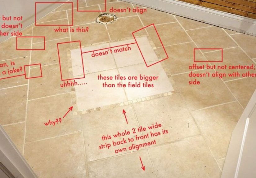 How to DIY: Stencil Paint a Ceramic Tile Floor the Cheap and Easy Way