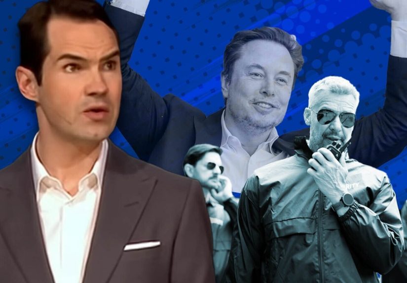 Jimmy Carr Says Elon Musk Came to Comedy Show Alongside ‘Eight Guys with AK-47s’