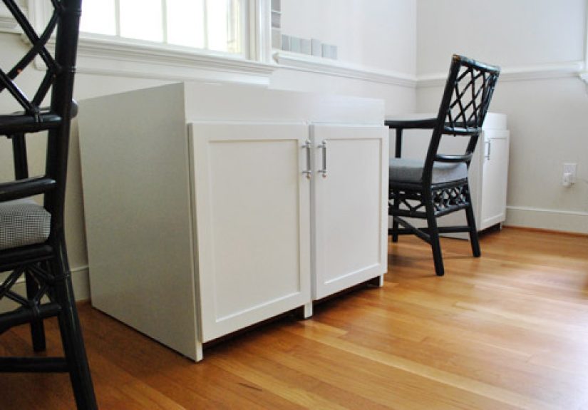 Making A Big Double Desk With Secondhand Cabinets