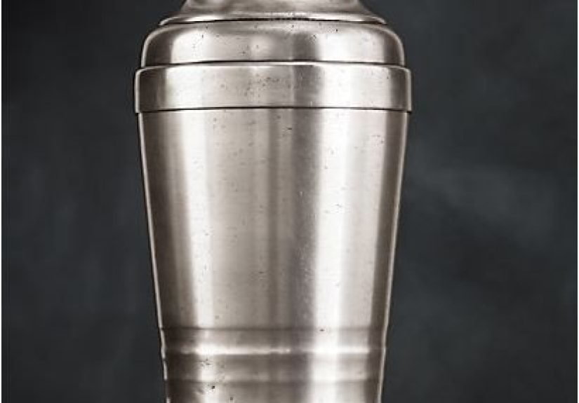 Vintage Hotel Silver Channel Cocktail Shaker