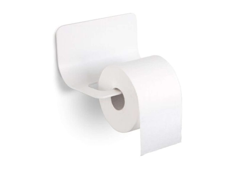 WS Bath Collections Curva 5151 White Toilet Paper Holder
