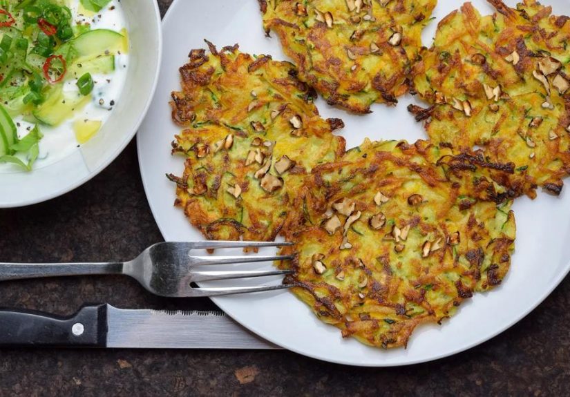 Walnut, Zucchini and Potato Pancake Recipe
