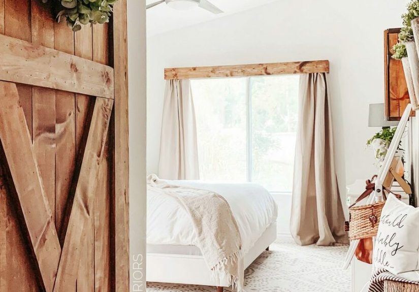 DIY Farmhouse Wood Window Valance